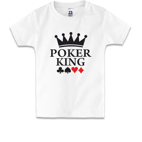 Детская футболка, Белый, Poker King