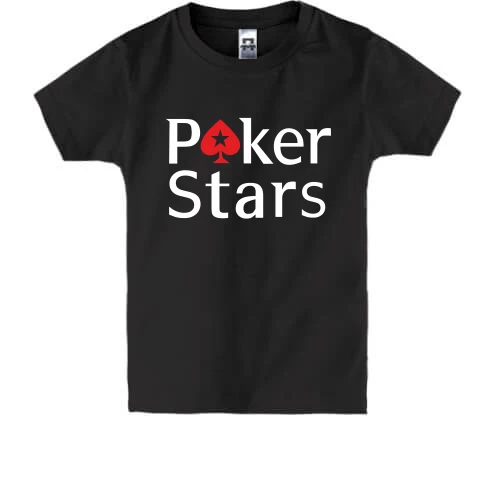 Детская футболка, Черный, Poker Stars
