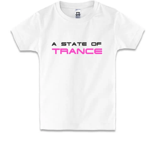 Дитяча футболка, Чорний, A state of trance