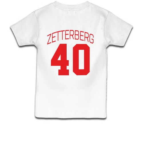 Дитяча футболка, Білий, Henrik Zetterberg