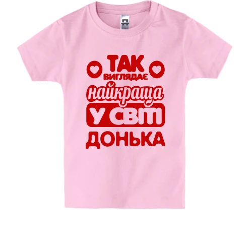 Дитяча футболка Так виглядає найкраща Донька
