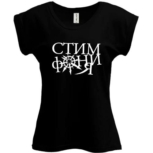 Футболка женская PANI, Черный, Стимфония