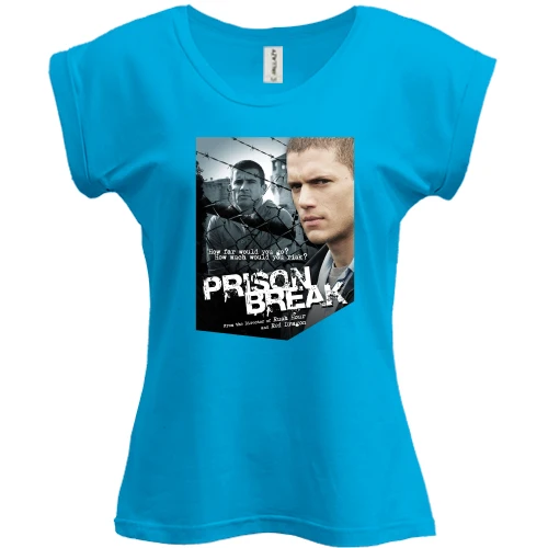 Футболка женская PANI, Синий, Prison Break