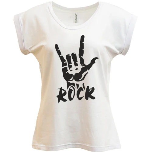 Футболка женская PANI, Белый, Рок (Rock)