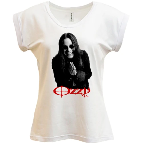 Футболка женская PANI, Белый, Оззи Осборн
