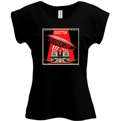 Футболка женская PANI, Черный, Led Zeppelin (Mothership)