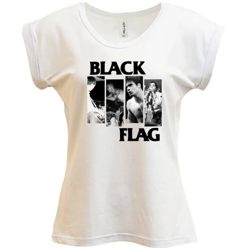 Футболка женская PANI, Синий, Black Flag (группа)