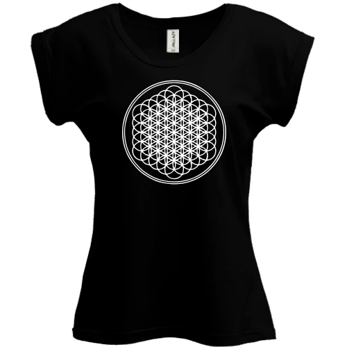 Футболка женская PANI, Черный, c Bring me the horizon - Sempiternal
