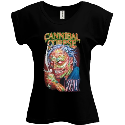 Футболка женская PANI, Черный, Cannibal Corpse - Kill
