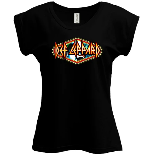 Футболка женская PANI, Черный, Def Leppard (casino)