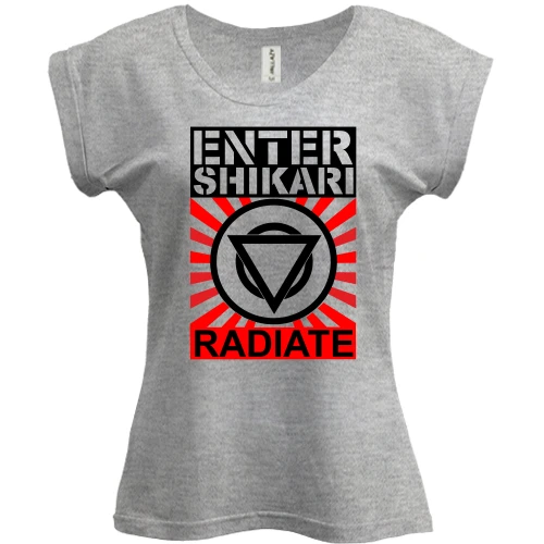 Футболка жіноча PANI, Сірий меланж, Enter Shikari Radiate
