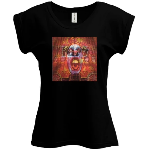 Футболка жіноча PANI, Чорний, KISS Psycho Circus