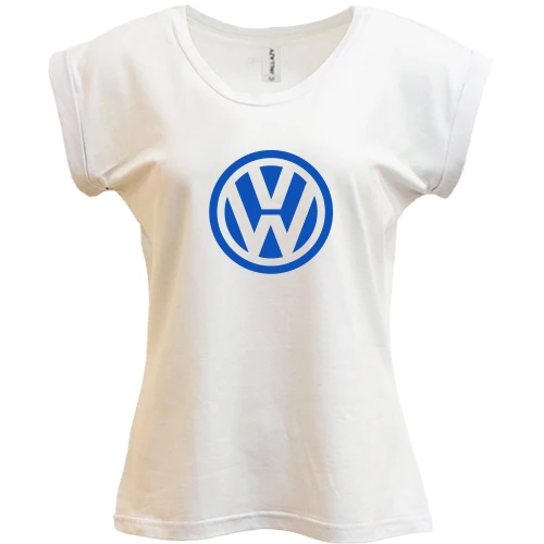 Футболка женская PANI, Белый, Volkswagen (лого)