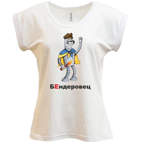 Футболка жіноча PANI, Білий, БЕндеровец
