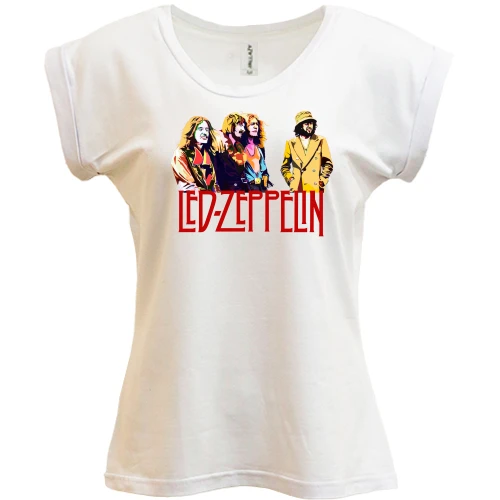 Футболка женская PANI, Белый, Led Zeppelin Band