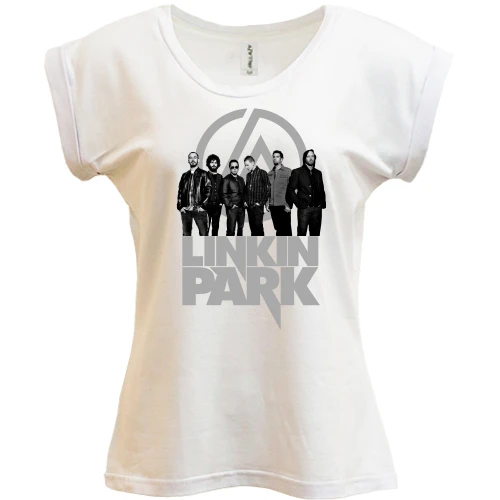 Футболка женская PANI, Белый, Linkin Park Band