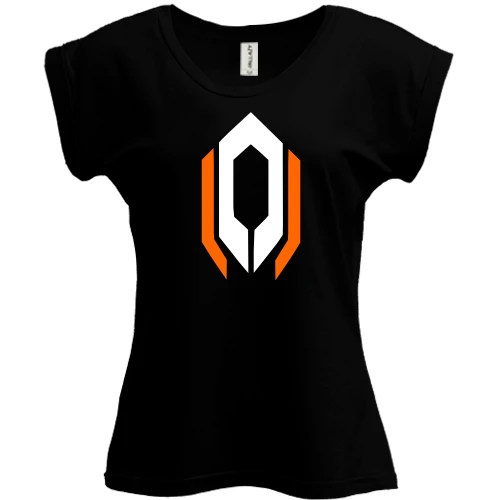 Футболка женская PANI, Черный, Mass Effect - Знак Цербера