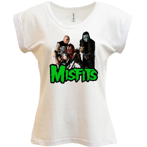 Футболка женская PANI, Белый, Misfits Band
