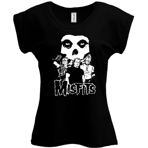 Футболка женская PANI, Черный, Misfits Band (2)