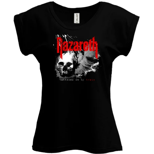 Футболка женская PANI, Черный, Nazareth - Tattooed On My Brain