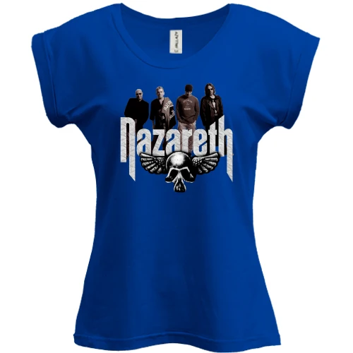Футболка женская PANI, Синий, Nazareth Band