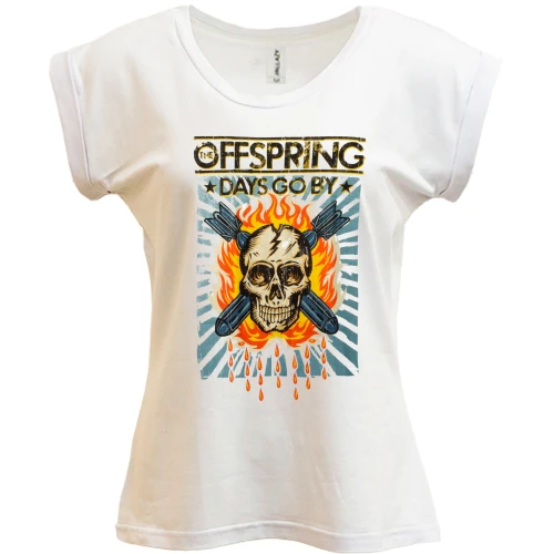 Футболка жіноча PANI, Білий, The Offspring - Days Go By (2)