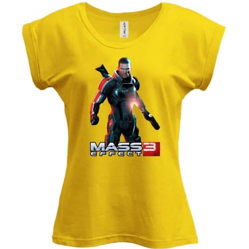 Футболка женская PANI, Желтый, Mass Effect 3 (2)