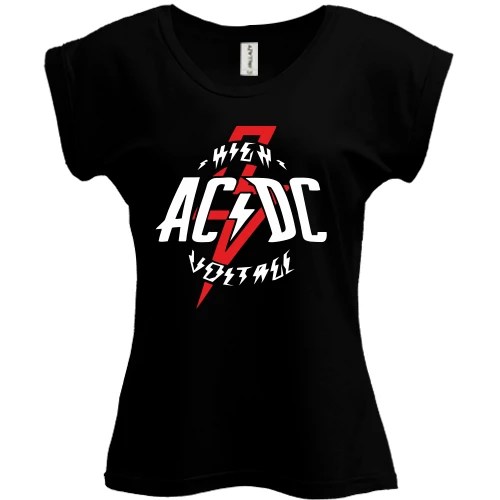 Футболка женская PANI, Черный, ACDC High Voltage
