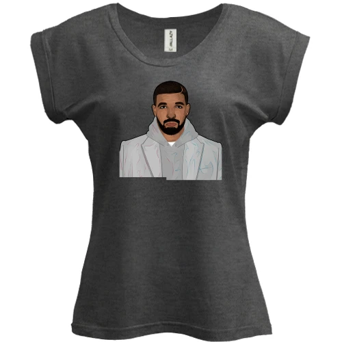 Футболка жіноча PANI з Drake в пальто