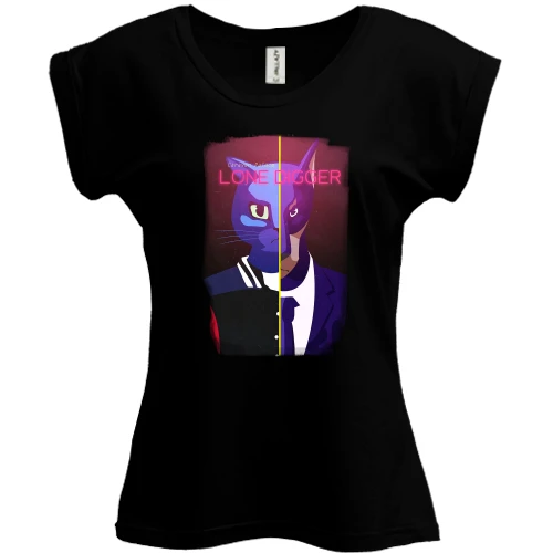Футболка женская PANI, черный, с Caravan Palace (Lone Digger)