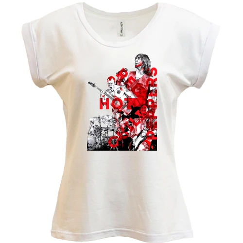 Футболка женская PANI, Белый, Red Hot Chili Peppers ART 2