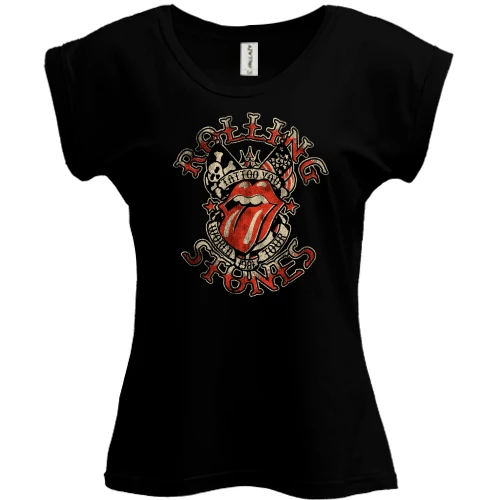 Футболка женская PANI, Черный, Rolling Stones Art (2)