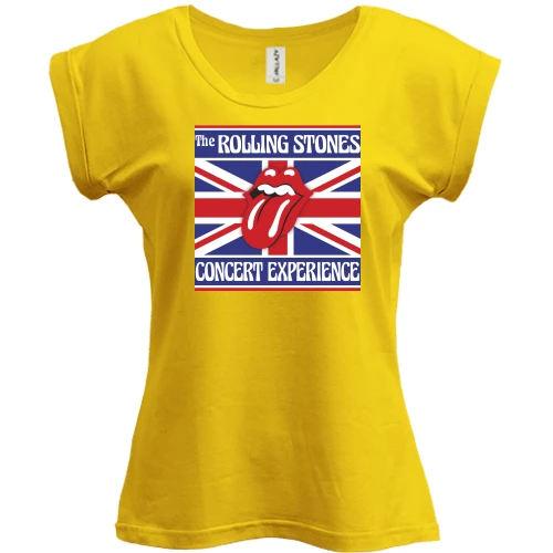 Футболка женская PANI, Желтый, Rolling Stones Concert Expereance