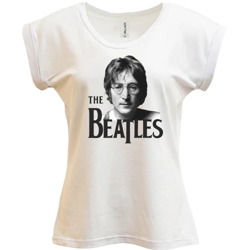 Футболка женская PANI, Белый, Джон Леннон (The Beatles)