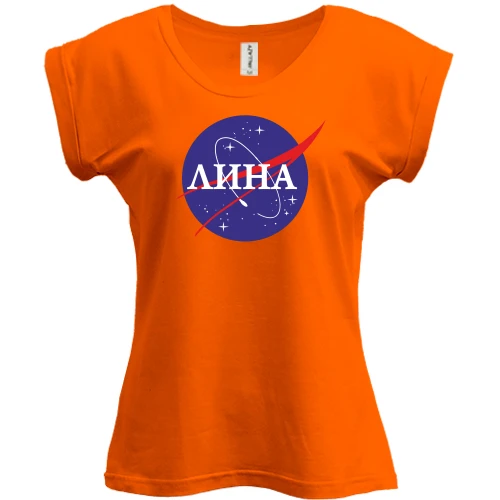 Футболка женская PANI, Красный, Лина (NASA Style)