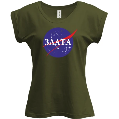 Футболка женская PANI, Черный, Злата (NASA Style)