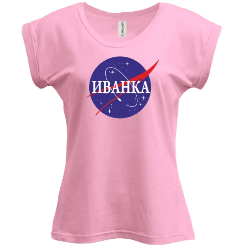 Футболка женская PANI, Белый, Иванка (NASA Style)