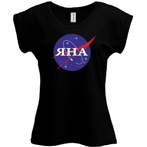 Футболка женская PANI, черный, Яна (NASA Style)