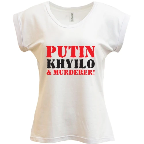 Футболка жіноча PANI Putin - kh*lo and murderer