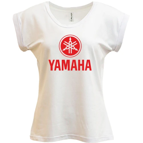 Футболка жіноча PANI, Білий, з лого Yamaha