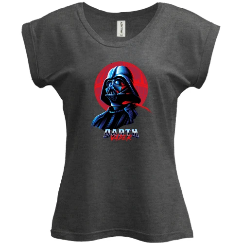 Футболка женская PANI, серый меланж, Darth Vader