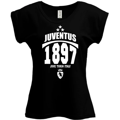 Футболка жіноча PANI, Чорний, Juventus 1897