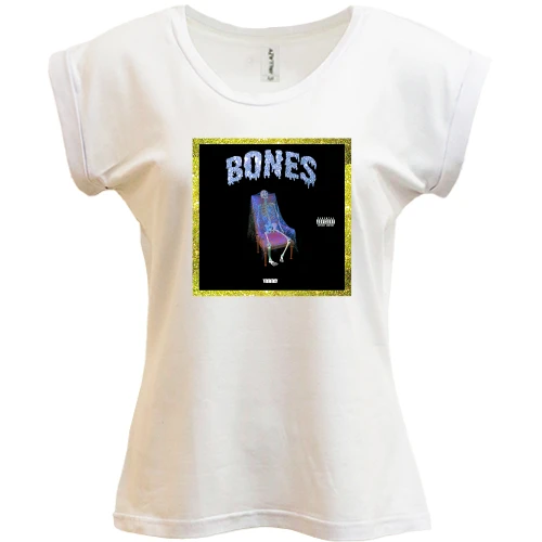 Футболка женская PANI, Белый, с Bones