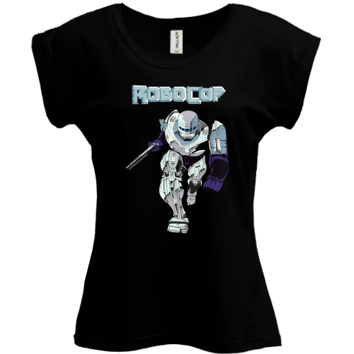 Футболка женская PANI, Черный, с Robocop