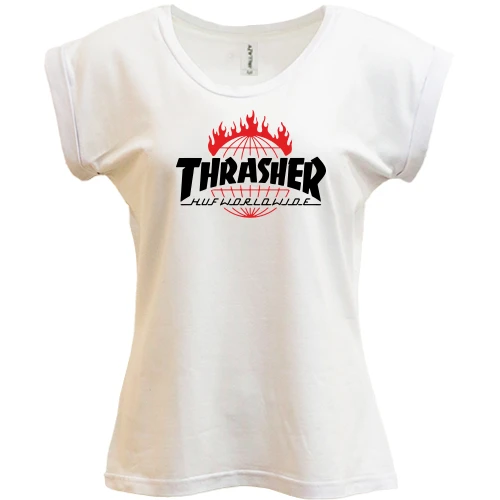 Футболка женская PANI Thrasher Huf Worldwide