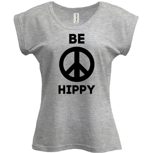 Футболка женская PANI, Серый меланж, Be Hippy