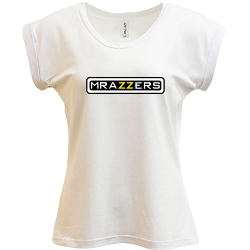 Футболка женская PANI с надписью "Mrazzers" в стиле Brazzers