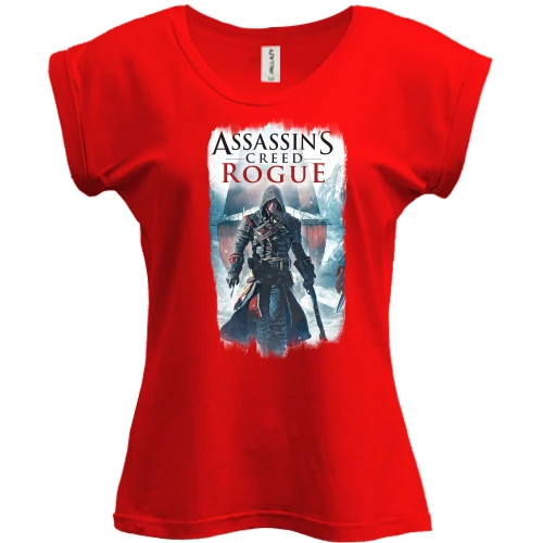 Футболка женская PANI, Красный, с Шеем Патриком Кормаком (Assassins Creed Rogue)