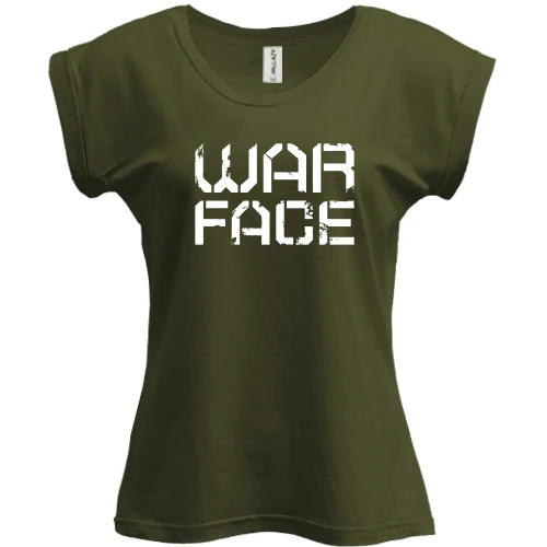 Футболка женская PANI, Черный, с логотипом Warface