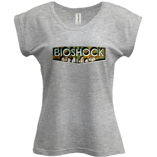 Футболка женская PANI с логотипом игры Bioshock